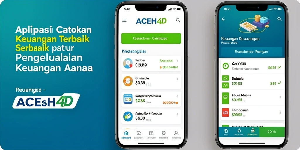 Antarmuka aplikasi ACEH4D menampilkan fitur Catatan Keuangan yang sederhana dan efisien.