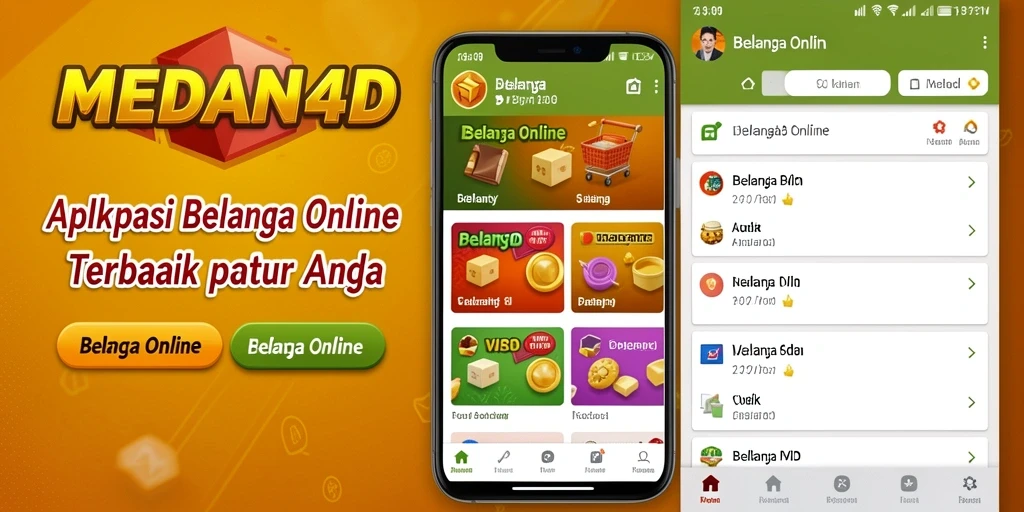 Antarmuka pengguna aplikasi Belanja Online yang sederhana dan menarik.