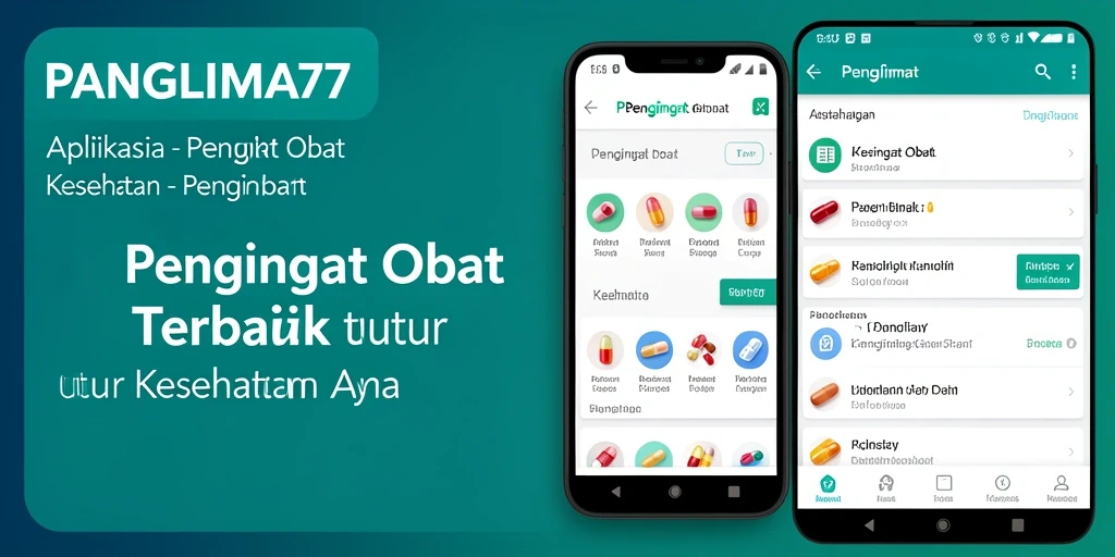 Tampilan antarmuka PANGLIMA77 sebagai Pengingat Obat yang user-friendly.
