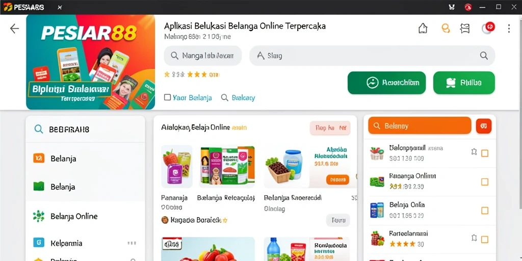 Screenshot antarmuka PESIAR88 yang menarik dan fungsional.