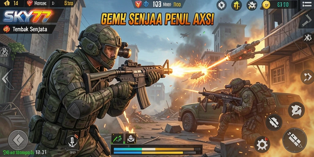 Tampilan antarmuka SKY77 yang menarik dan intuitif.