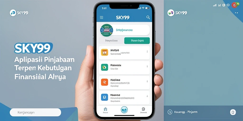Antarmuka aplikasi SKY99 yang sederhana dan efisien untuk pengajuan pinjaman.