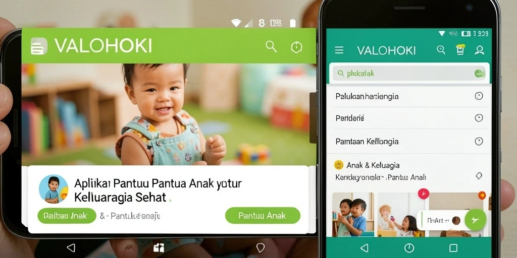 Tampilan antarmuka VALOHOKI yang intuitif untuk memantau anak.